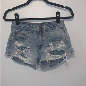 Ripped American eagle Jean shorts